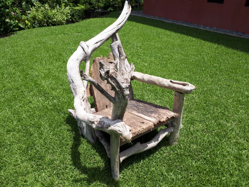 Driftwood Art Chair: Crazy Number One
